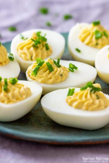 Wasabi Deviled Eggs Recipe - Appetizer Addiction