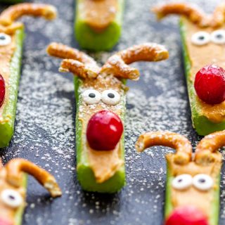 Rudolph Celery Snacks