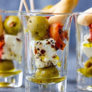 Olive and Feta Shooters