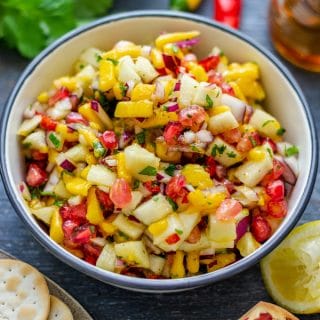 Pear Pomegranate Salsa