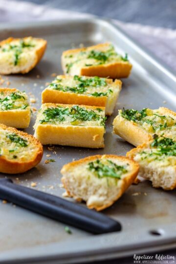 Homemade Garlic Bread Recipe - Appetizer Addiction