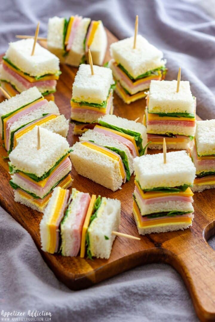 Mini Cucumber Sandwiches Recipe - Appetizer Addiction