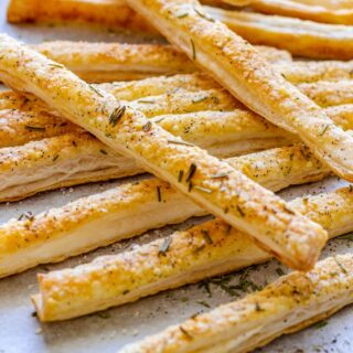 Parmesan Puff Pastry Breadsticks