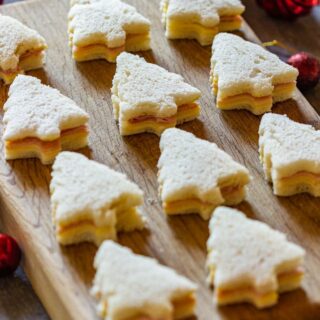 Christmas tree sandwiches for Holidays