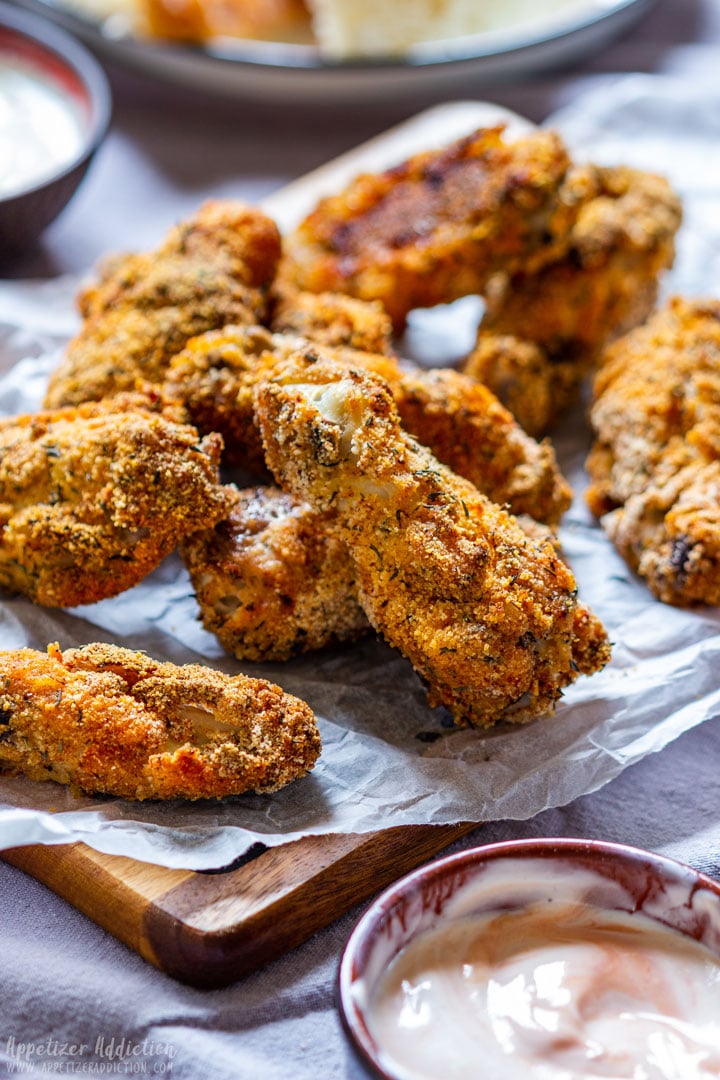 Breaded Chicken Wings Recipe - Appetizer Addiction
